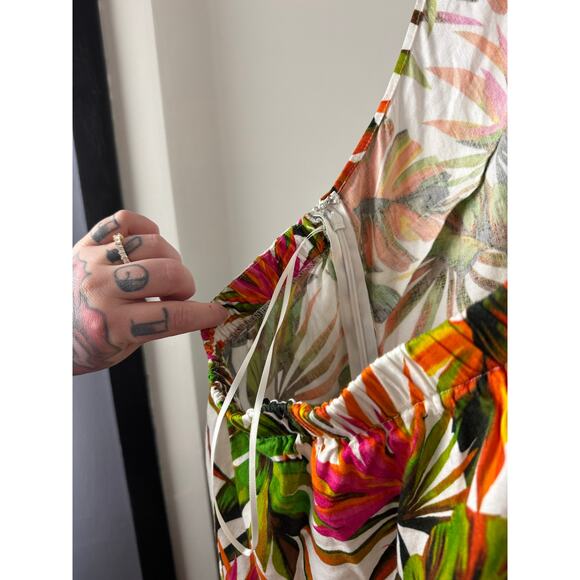 INC Tropical Print Halter Top Maxi Dress Size 2X - Picture 11 of 11